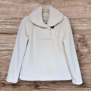 Dudley Stephens Griffith Pullover Cream Sherpa Fleece Small NWT